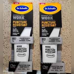 NEW 2 Dr Scholl's Puncture Resistant Work Insoles